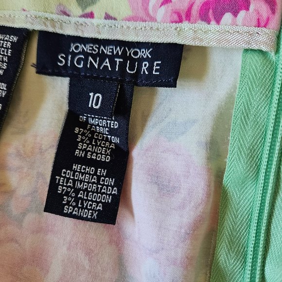 Jones New York floral skrt Sz 10 - Picture 4 of 9